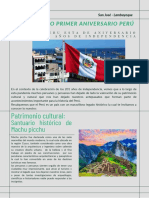 Bicentecimo Primer Aniversario Perú