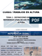 Tema 1 Definiciones Basicas y Referencia Legal de Trabajos en Altura