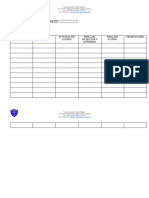 Planilla de Seguimiento y Observaciones de Pasantía