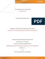 Propuesta investigación compras sustentables