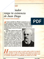 Historiador Niega la existencia de Juan Diego
