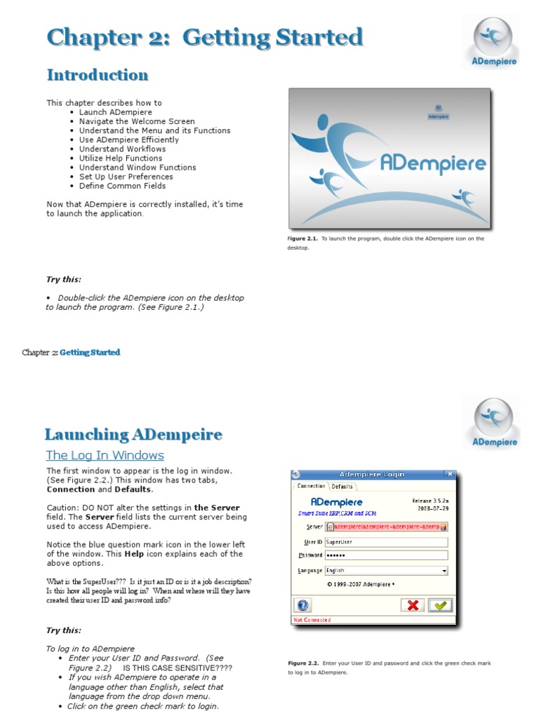 Getting Started with ADempiere CRM | PDF | Icon (Computing) | Menu ...