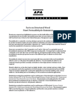 APA CARB Document Formaldehyde Emissions