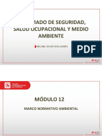 Diplomado de Seguridad, Salud Ocupacional Y Medio Ambiente: MG - Ing. David Vega Garro