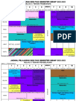 Jadwal Kelas Sesi Pagi Ganjil TP 2022-2023