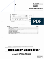 Hfe Marantz Sr580 Sr585 Service En