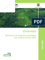 Colombia Monitoreo de Territorios Afectados Por Cultivos Ilicitos 2020