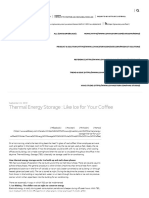 Thermal Energy Storage: Like Ice For Your Coffee: September 23, 2016