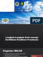 Langkah-Langkah Kota menuju Sertifikasi Eradikasi Frambusia