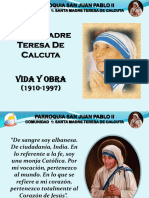 VIDA Y OBRA SANTA MADRE TERESA DE CALCUTA