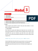 Pert 4 - Modul 3 - Update Delete Data Dan Select