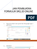 PANDUAN PEMBUATAN FORMULIR SRQ 20 ONLINE