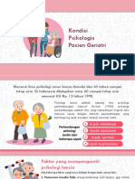 Kondisi Psikologis Pasien Geriatri