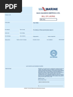 BL Example | PDF | Bill Of Lading | Cargo