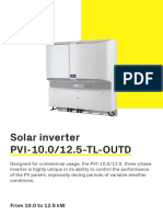 Solar Inverter PVI-10.0/12.5-TL-OUTD: From 10.0 To 12.5 KW
