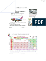 Applications of Metallic Materials