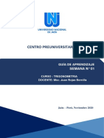 GUIA SEMANA Nro 01 - TRIGONOMETRIA PRACTICA