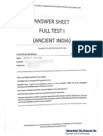 Shruti Sharma - Full Test I - Ancient India