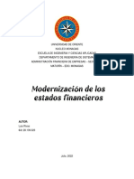 Ensayo - Modernizacíon de Los Estados Financieros