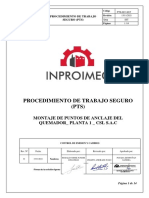 PTS - Montaje de Puntos de Anclaje Del Quemador - Planta 1 - CSL S.A.C