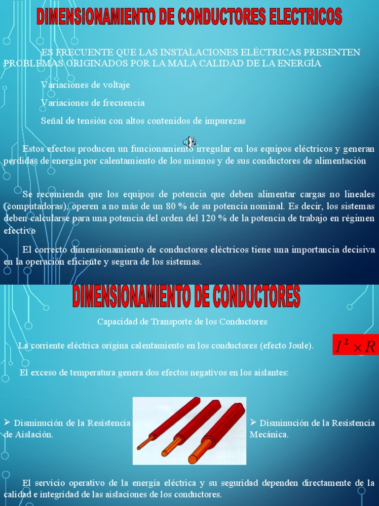 Conductor Es | PDF | Ingenieria Eléctrica | Energia electrica
