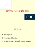 CỰC TRỊ HÀM NHIỀU BIẾN