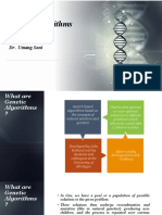 Genetic Algorithms: DR - Umang Soni