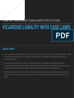 Law of Torts and Consumer Protection: Key Principles of Vicarious Liability and Case Laws