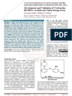 Analytical Method Development and Validation of Vortioxetine Hydrobromide by RP HPLC On Bulk and Tablet Dosage Form