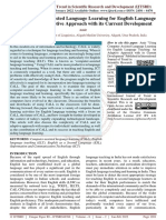 Using Computer Assisted Language Learning For English Language Teaching An Adaptive Approach With Its Current Development