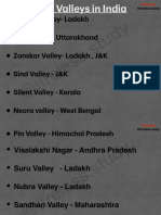 List of Valleys in India @tireless.study