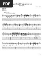 They Don't Care About Us (Sungha Jung) Guitar Tabs