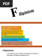 Examples of Filipinoisms Explained | PDF | Tagalog Language
