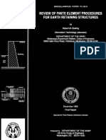 Finite Element Analysis of Earth Retaining Structures