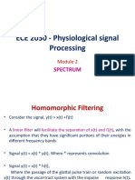 ECE 2030 - Physiological Signal Processing: Spectrum