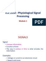 ECE 2030 - Physiological Signal Processing Module 1 Signals