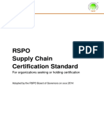RSPO Supply Chain Certification Standard