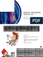 Bowel Disorder DRUGS: 29: Prof. Lopez NUR 210: Pharmacology