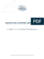 La Gestion Des Cathéters Artériels - Lebrun-Joannes-Boyau