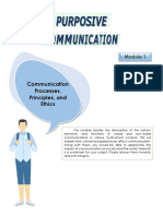 Communication Processes, Principles, and Ethics: Prepared By: Turner Evon F. de Torres