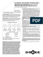 Parts Replacement Manual For Dodge® Torque-Arm ™: Speed Reducers Straight Bore & Taper Bushed