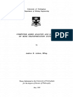 Computer Aided Analysis and Design of Mine Transportation Systems