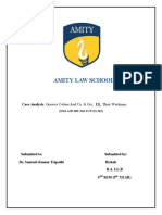 Amity Law School: Case Analysis