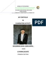 My Portfolio in Culminating Activity