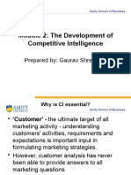 Module 2 - Development of Competitive Intelligence