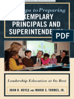 XRS, Terjemah Six Steps To Preparing Exemplary Principals and Superintendents Leadership Education at Its Best (John Hoyle)
