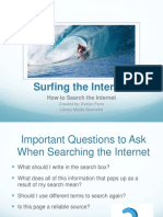 Surfing The Internet