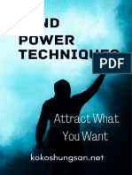 Mind Power Techniques-Manifest What You Want