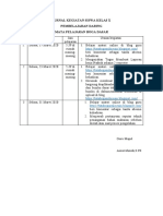 Jurnal Kegiatan Siswa Kelas X Selama Libur