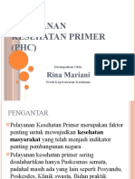 Pelayanan Kesehatan Primer (PHC)